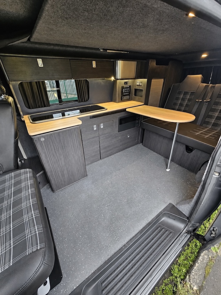 VW Transporter T6 Campervan to hire, Ayrshire, Glasgow, West Scotland